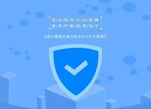 【特别报道】坚决筑牢安全屏障 保驾护航新春佳节 凯力集团开展节前安全生产大检查